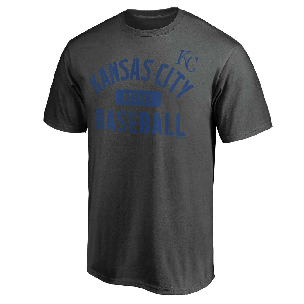 Kansas City Royals Iconic Primary Pill T-Shirt - Charcoal - MLB Online