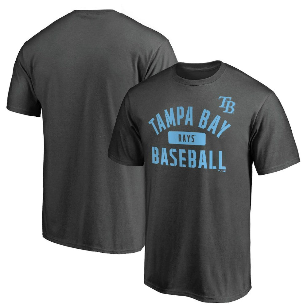 Tampa Bay Rays Iconic Primary Pill T-Shirt - Charcoal - MLB Lifestyle