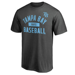 Tampa Bay Rays Iconic Primary Pill T-Shirt - Charcoal - MLB Lifestyle