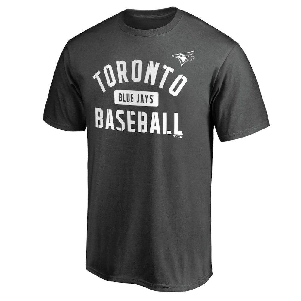 Toronto Blue Jays Iconic Primary Pill T-Shirt - Charcoal - MLB Discount