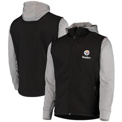 Pittsburgh Steelers Dunbrooke Alpha Full-Zip Jacket Black/Gray
