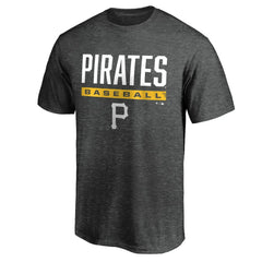 Pittsburgh Pirates Win Stripe Logo T-Shirt - Charcoal - MLB Online