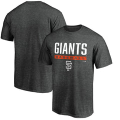 San Francisco Giants Win Stripe Logo T-Shirt II - Charcoal - MLB Lifestyle