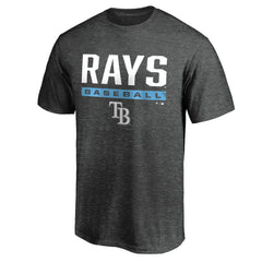Tampa Bay Rays Win Stripe Logo T-Shirt II - Charcoal - MLB Sale