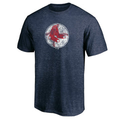 Boston Red Sox Cooperstown Collection True Classics Throwback Logo Tri-Blend T-Shirt - Navy - MLB Lifestyle