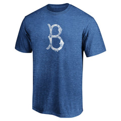 Brooklyn Dodgers Cooperstown Collection True Classics Throwback Logo Tri-Blend T-Shirt - Royal - MLB Discount