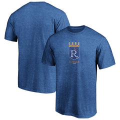 Kansas City Royals Cooperstown Collection True Classics Throwback Logo Tri-Blend T-Shirt - Royal - MLB Discount