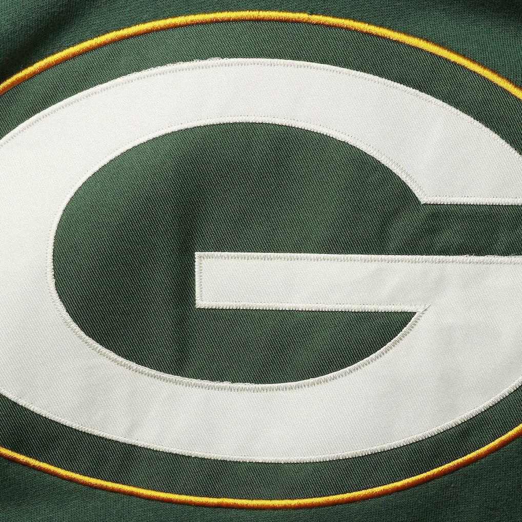 47 brand Green Bay Packers '47 Lacer V-Neck Pullover Hoodie Green/Gold