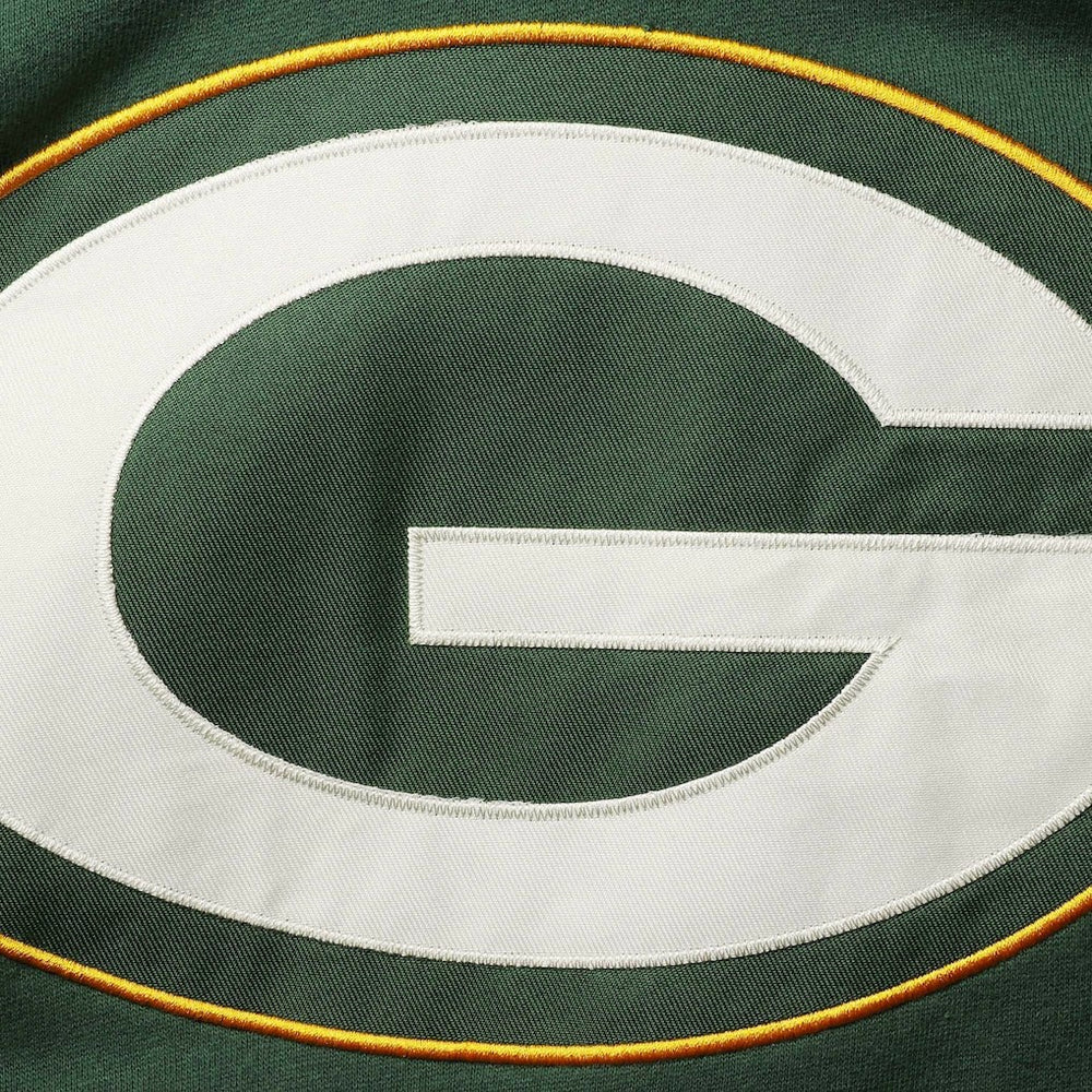 47 brand Green Bay Packers '47 Lacer V-Neck Pullover Hoodie Green/Gold