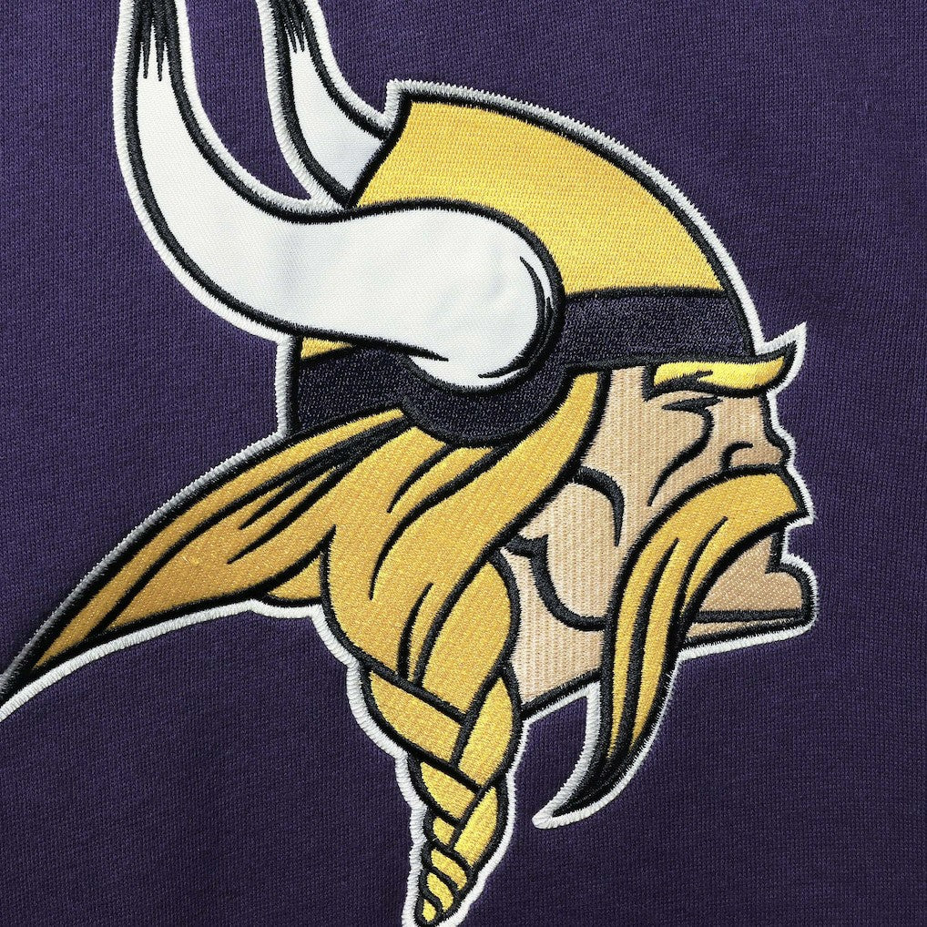 47 brand Minnesota Vikings '47 Lacer V-Neck Pullover Hoodie Purple/Gold