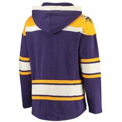 47 brand Minnesota Vikings '47 Lacer V-Neck Pullover Hoodie Purple/Gold
