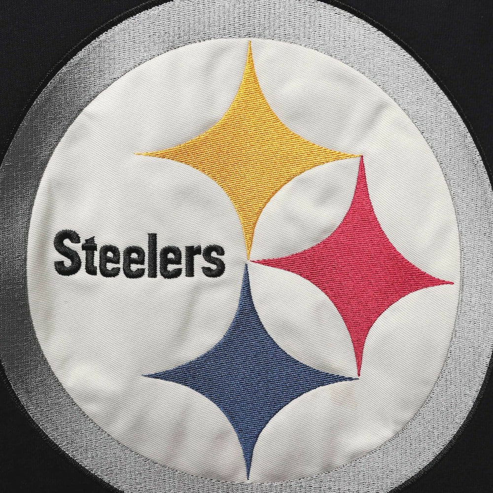 47 brand Pittsburgh Steelers '47 Lacer V-Neck Pullover Hoodie Black/Gold