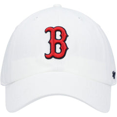 Boston Red Sox '47 Clean Up Adjustable Hat - White - 47 brand Lifestyle