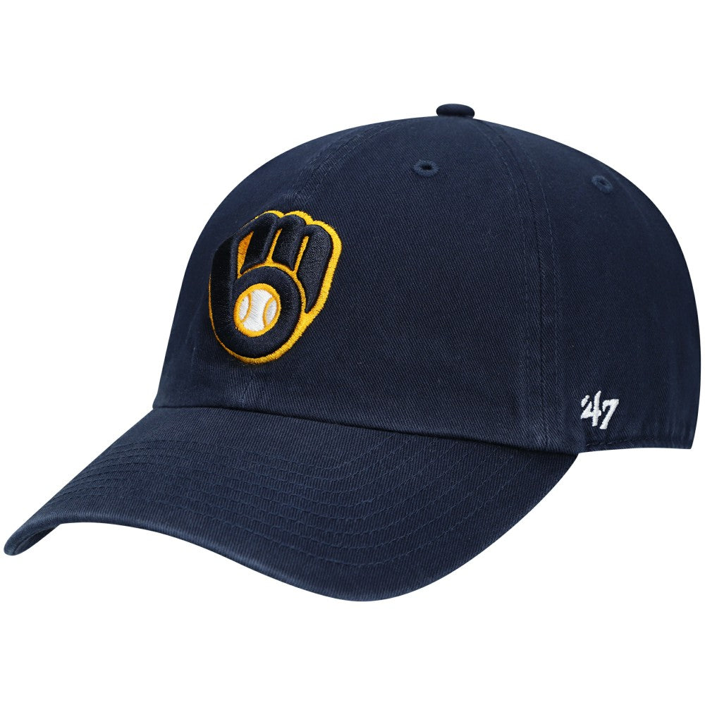 Milwaukee Brewers '47 Clean Up Adjustable Hat - Navy - 47 brand on Sale