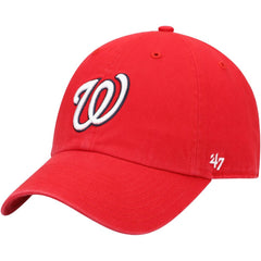 Washington Nationals '47 Clean Up Adjustable Hat - Red - 47 brand Discount