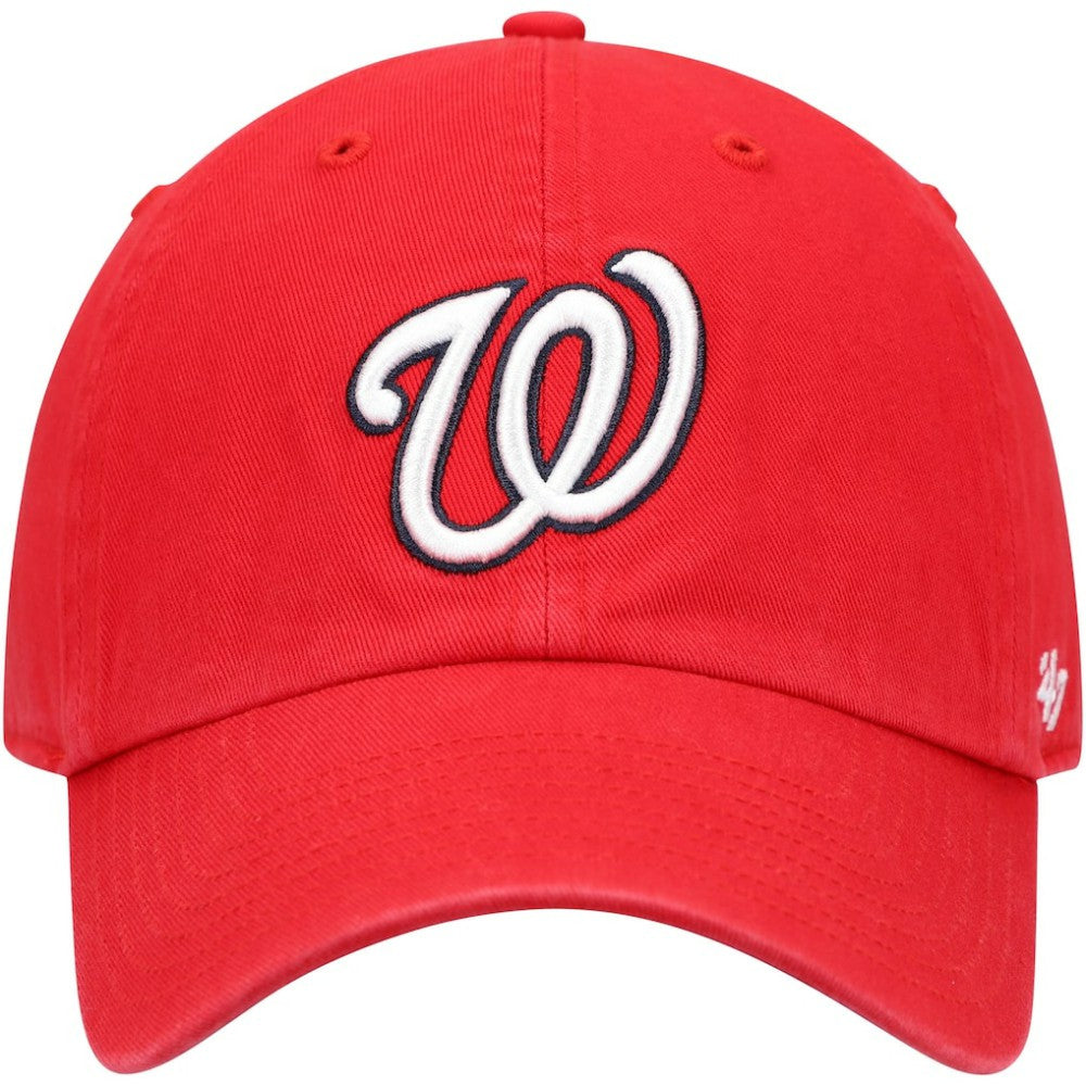 Washington Nationals '47 Clean Up Adjustable Hat - Red - 47 brand Discount