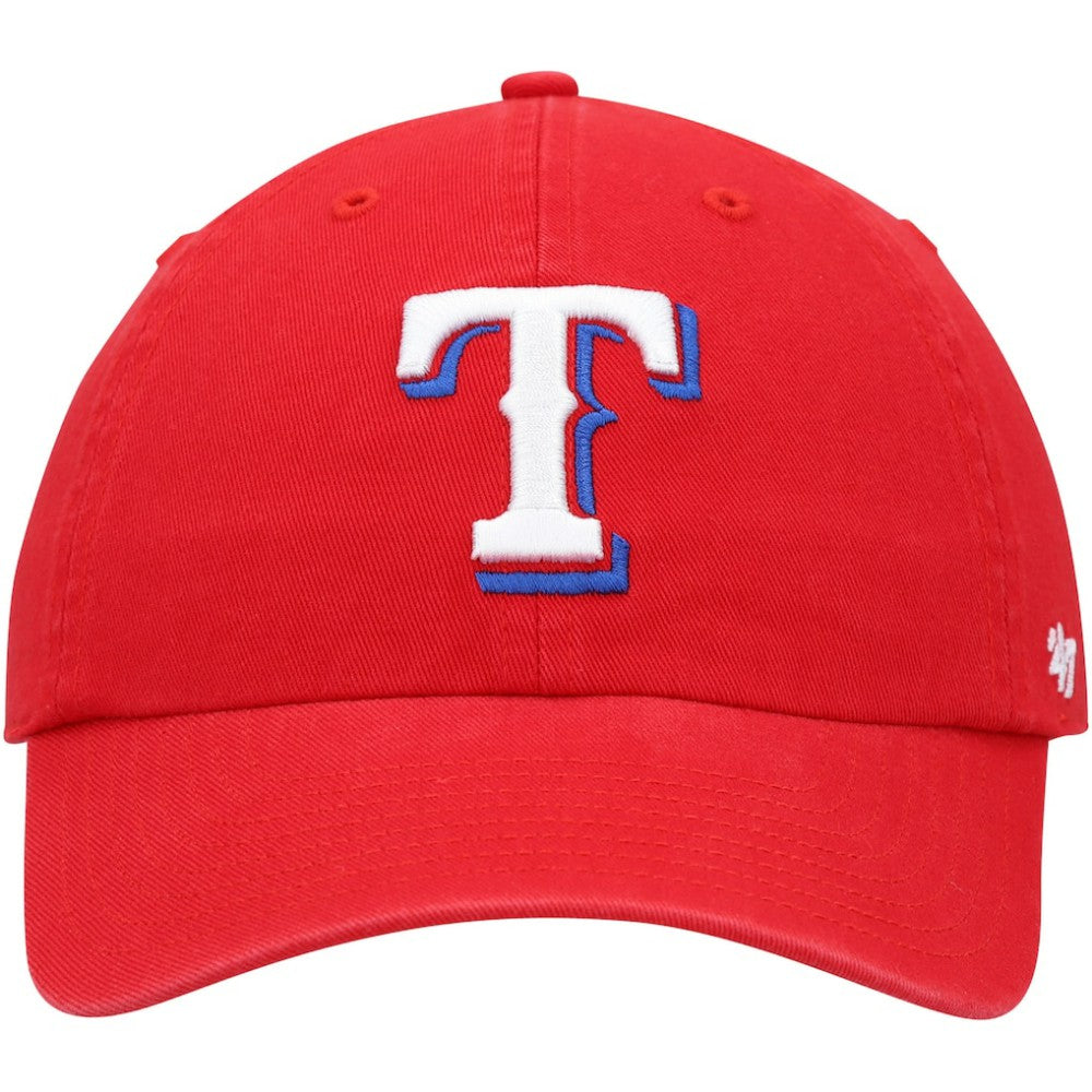 Texas Rangers '47 Clean Up Adjustable Hat - Red - 47 brand Discount