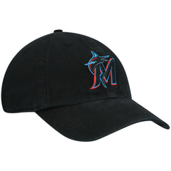 Miami Marlins '47 Clean Up Adjustable Hat - Black - 47 brand Sale