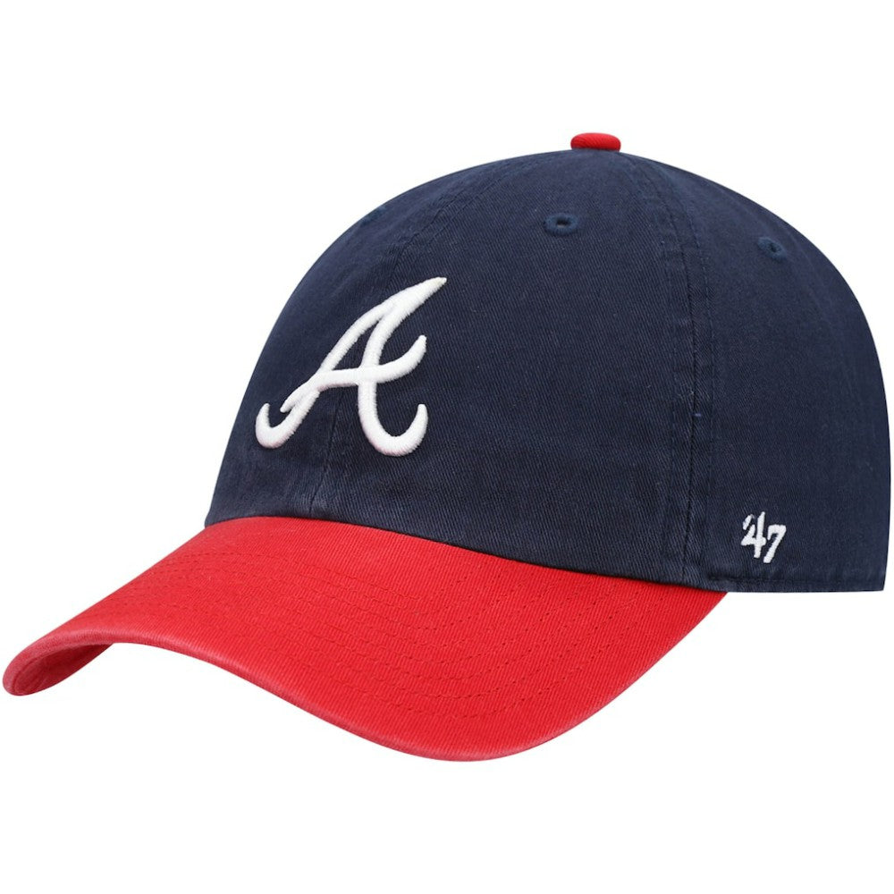 Atlanta Braves '47 Clean Up Adjustable Hat - Navy - 47 brand Discount