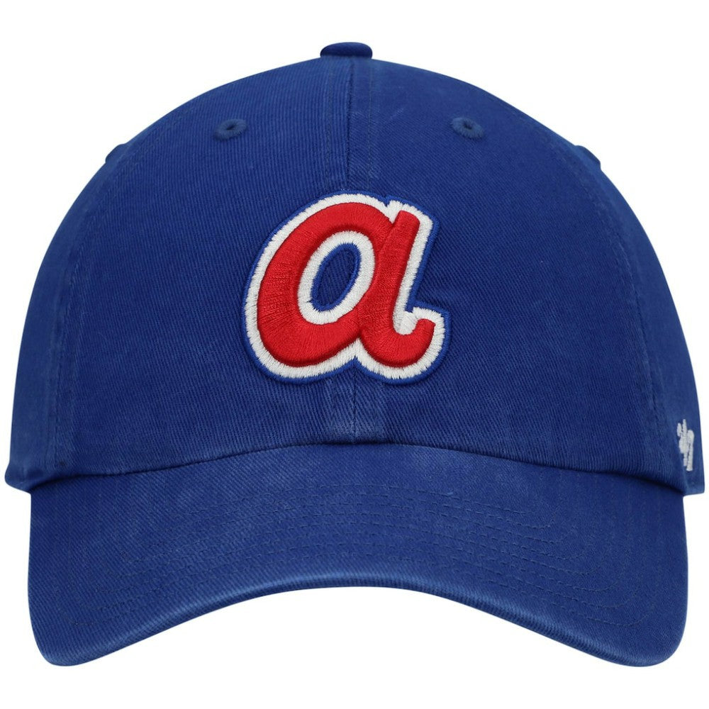 Atlanta Braves '47 1972 Logo Cooperstown Collection Clean Up Adjustable Hat - Royal - 47 brand Discount