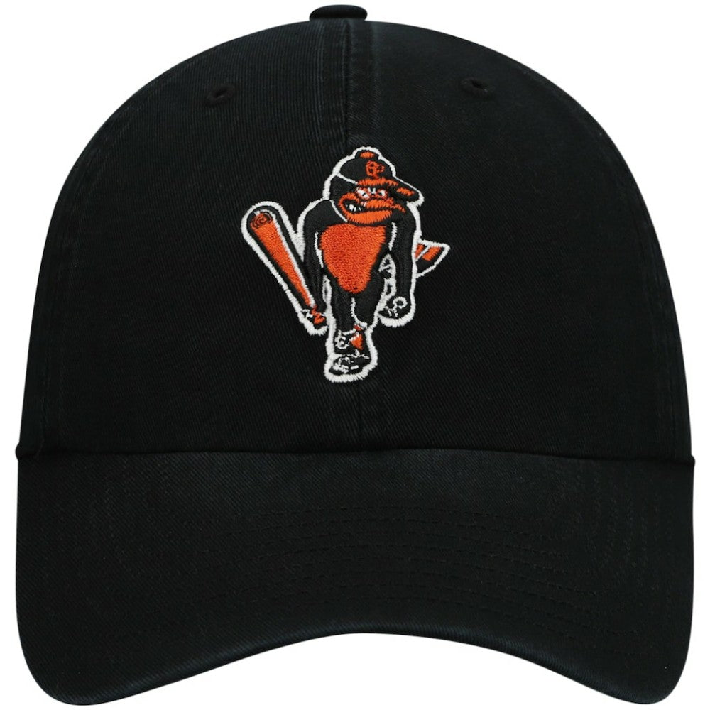 Baltimore Orioles '47 Logo Cooperstown Collection Clean Up Adjustable Hat - Black - 47 brand on Sale