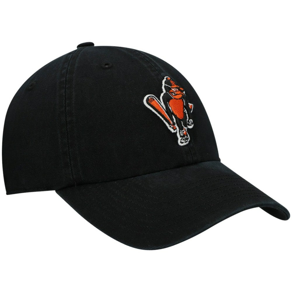 Baltimore Orioles '47 Logo Cooperstown Collection Clean Up Adjustable Hat - Black - 47 brand on Sale