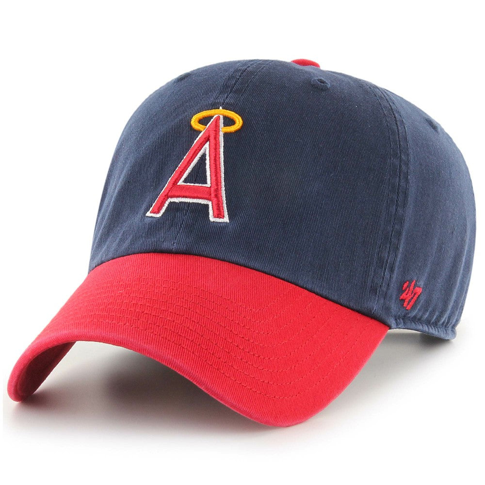 California Angels '47 1997 Halo Logo Cooperstown Collection Clean Up Adjustable Hat - Navy - 47 brand on Sale