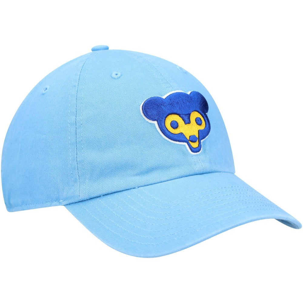 Chicago Cubs '47 Logo Cooperstown Collection Clean Up Adjustable Hat - Light Blue - 47 brand Sale