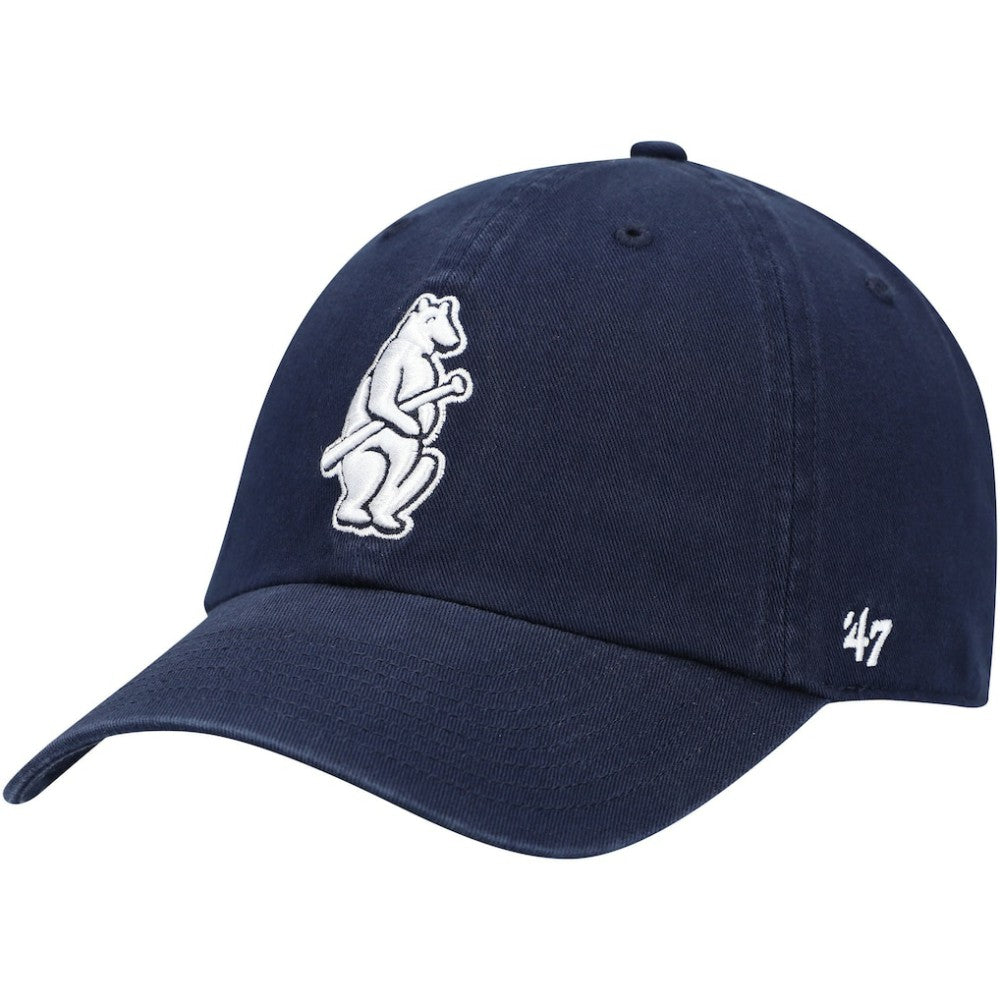 Chicago Cubs '47 1914 Logo Cooperstown Collection Clean Up Adjustable Hat - Navy - 47 brand Discount