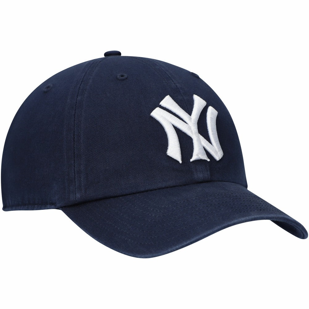 New York Yankees '47 Logo Cooperstown Collection Clean Up Adjustable Hat - Navy - 47 brand Sale