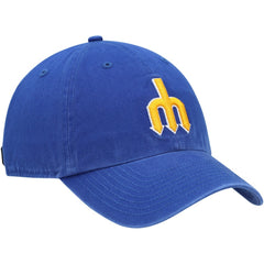 Seattle Mariners '47 1977 Logo Cooperstown Collection Clean Up Adjustable Hat - Royal - 47 brand Sale