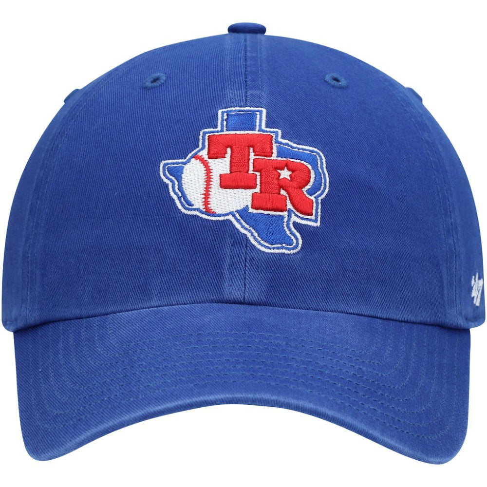 Texas Rangers '47 Team Logo Cooperstown Collection Clean Up Adjustable Hat - Royal - 47 brand on Sale