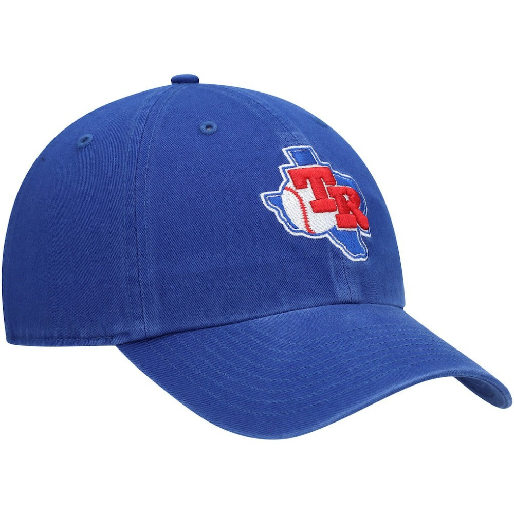 Texas Rangers '47 Team Logo Cooperstown Collection Clean Up Adjustable Hat - Royal - 47 brand on Sale