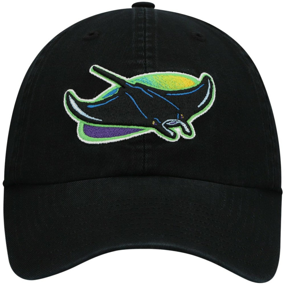Tampa Bay Rays '47 2000 Logo Cooperstown Collection Clean Up Adjustable Hat - Black - 47 brand Discount