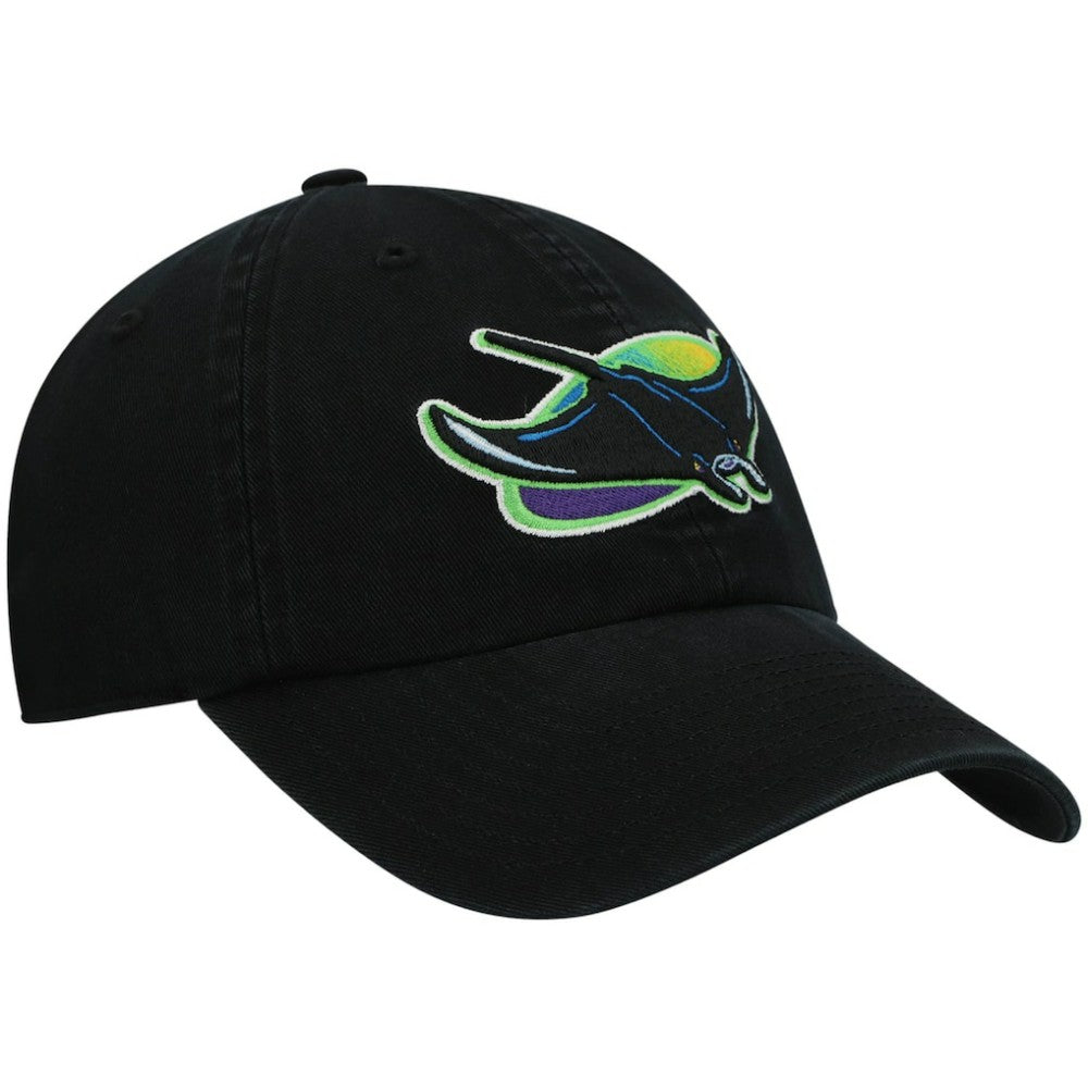 Tampa Bay Rays '47 2000 Logo Cooperstown Collection Clean Up Adjustable Hat - Black - 47 brand Discount