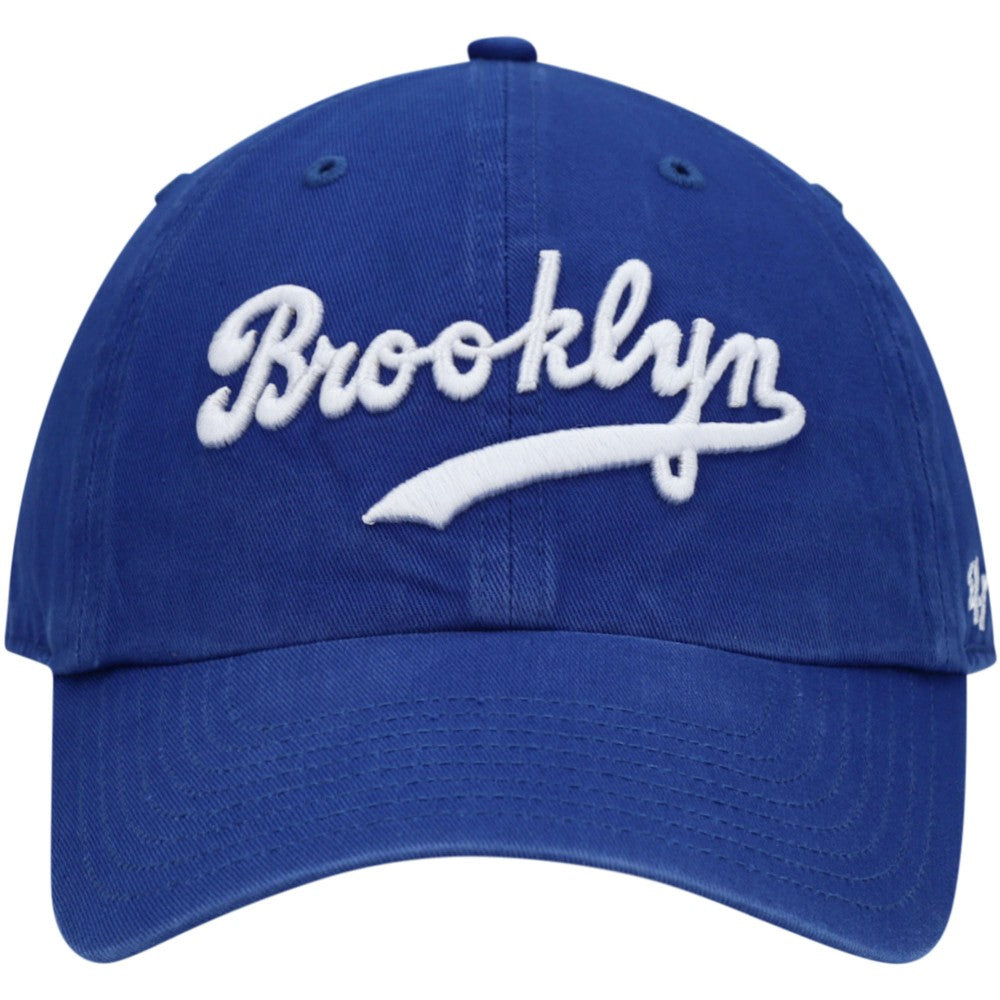 Brooklyn Dodgers '47 Logo Cooperstown Collection Clean Up Adjustable Hat - Royal - 47 brand Sale