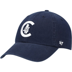 Chicago Cubs '47 C Bear Logo Cooperstown Collection Clean Up Adjustable Hat - Navy - 47 brand on Sale