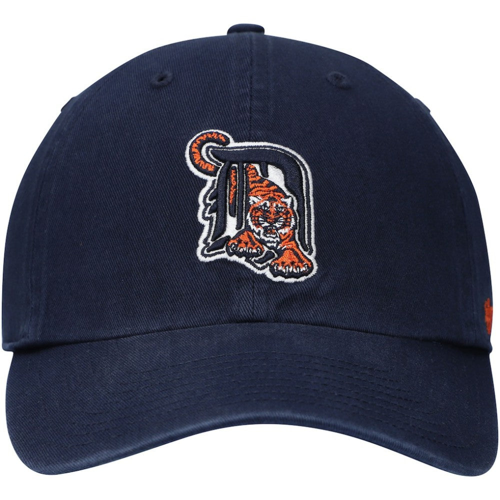 Detroit Tigers '47 Logo Cooperstown Collection Clean Up Adjustable Hat - Navy - 47 brand Lifestyle