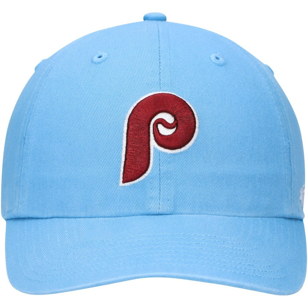 Philadelphia Phillies '47 Logo Cooperstown Collection Clean Up Adjustable Hat - Light Blue - 47 brand Discount