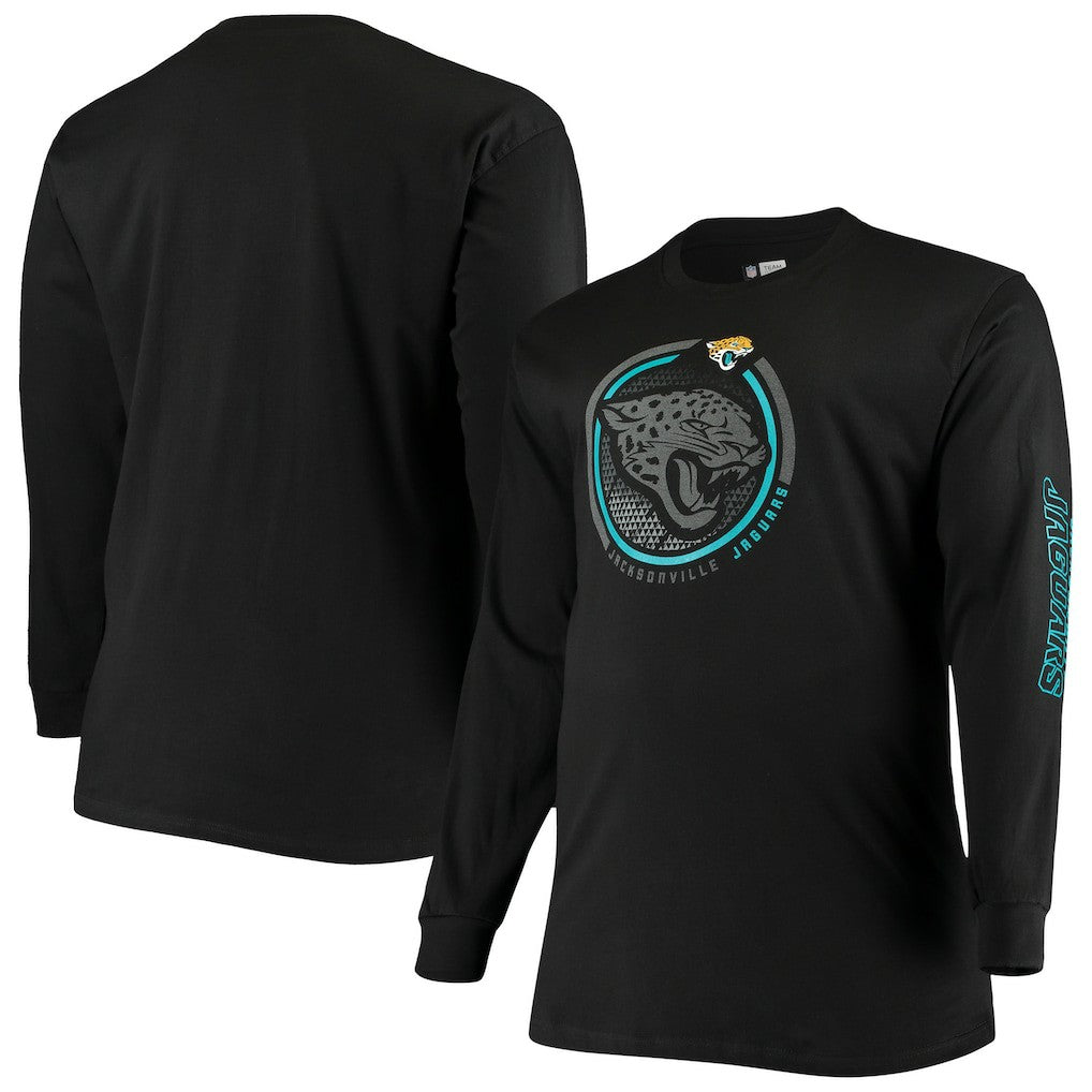 Fanatics Jacksonville Jaguars Big & Tall Color Pop Long Sleeve T-Shirt Black