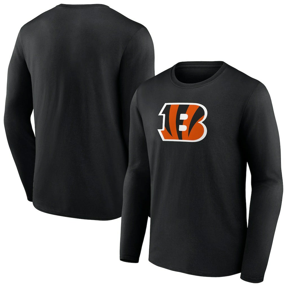 Cincinnati Bengals Primary Team Logo Long Sleeve T-Shirt Black