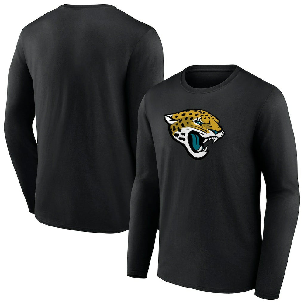 Jacksonville Jaguars Primary Team Logo Long Sleeve T-Shirt Black