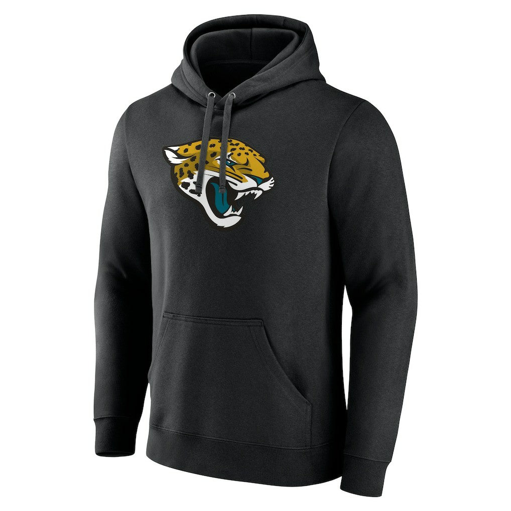 Jacksonville Jaguars Primary Logo Fitted Pullover Hoodie Black