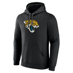 Jacksonville Jaguars Primary Logo Fitted Pullover Hoodie Black