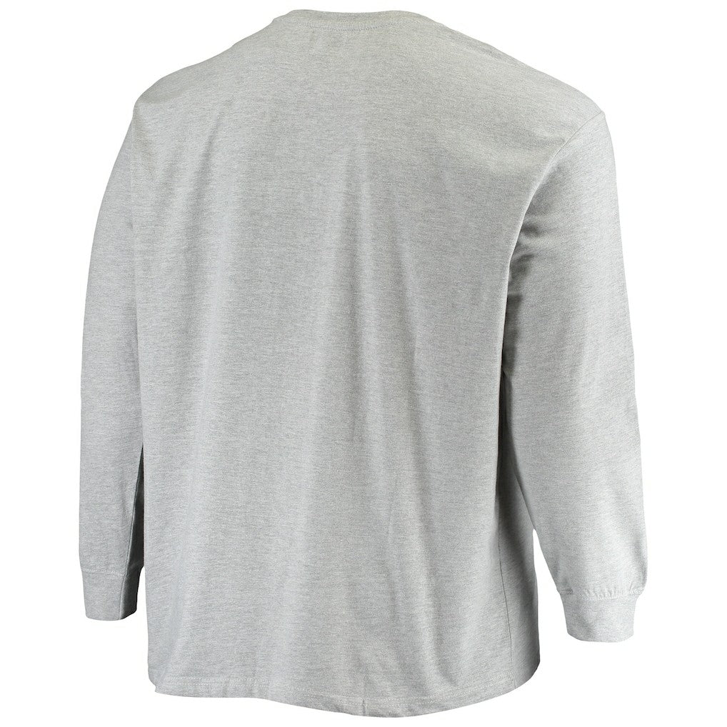 Fanatics Los Angeles Rams Big & Tall Practice Long Sleeve T-Shirt Heathered Gray