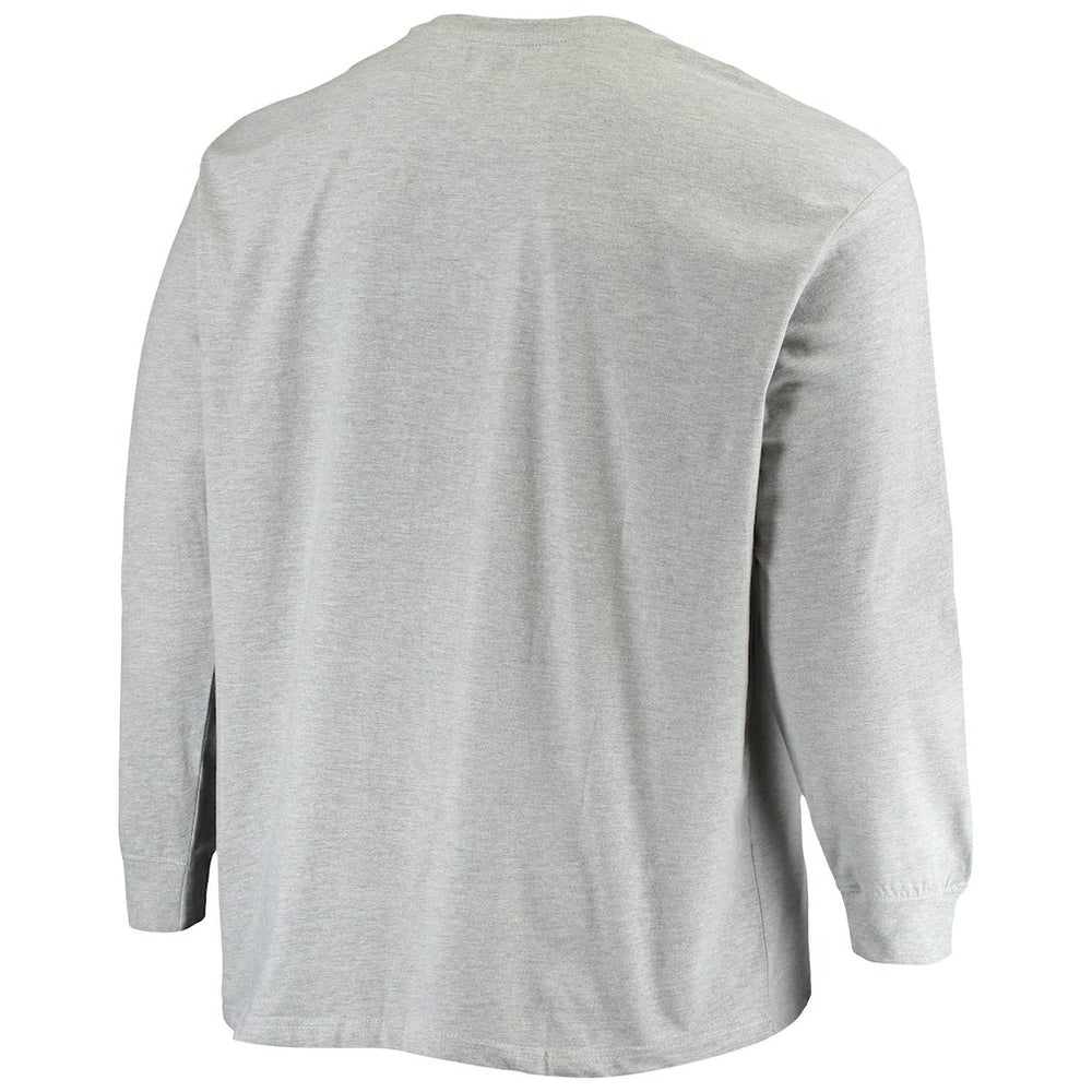Fanatics Los Angeles Rams Big & Tall Practice Long Sleeve T-Shirt Heathered Gray