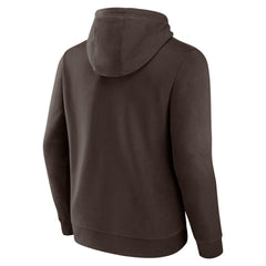 San Diego Padres Official Logo Fitted Pullover Hoodie - Brown - MLB Online