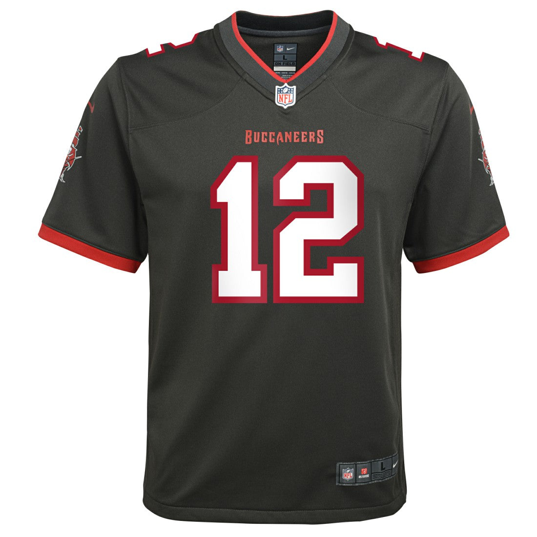 Nike Tom Brady Tampa Bay Buccaneers Youth Alternate Game Jersey Pewter