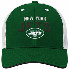 New York Jets Youth Core Lockup Adjustable Hat Green/White
