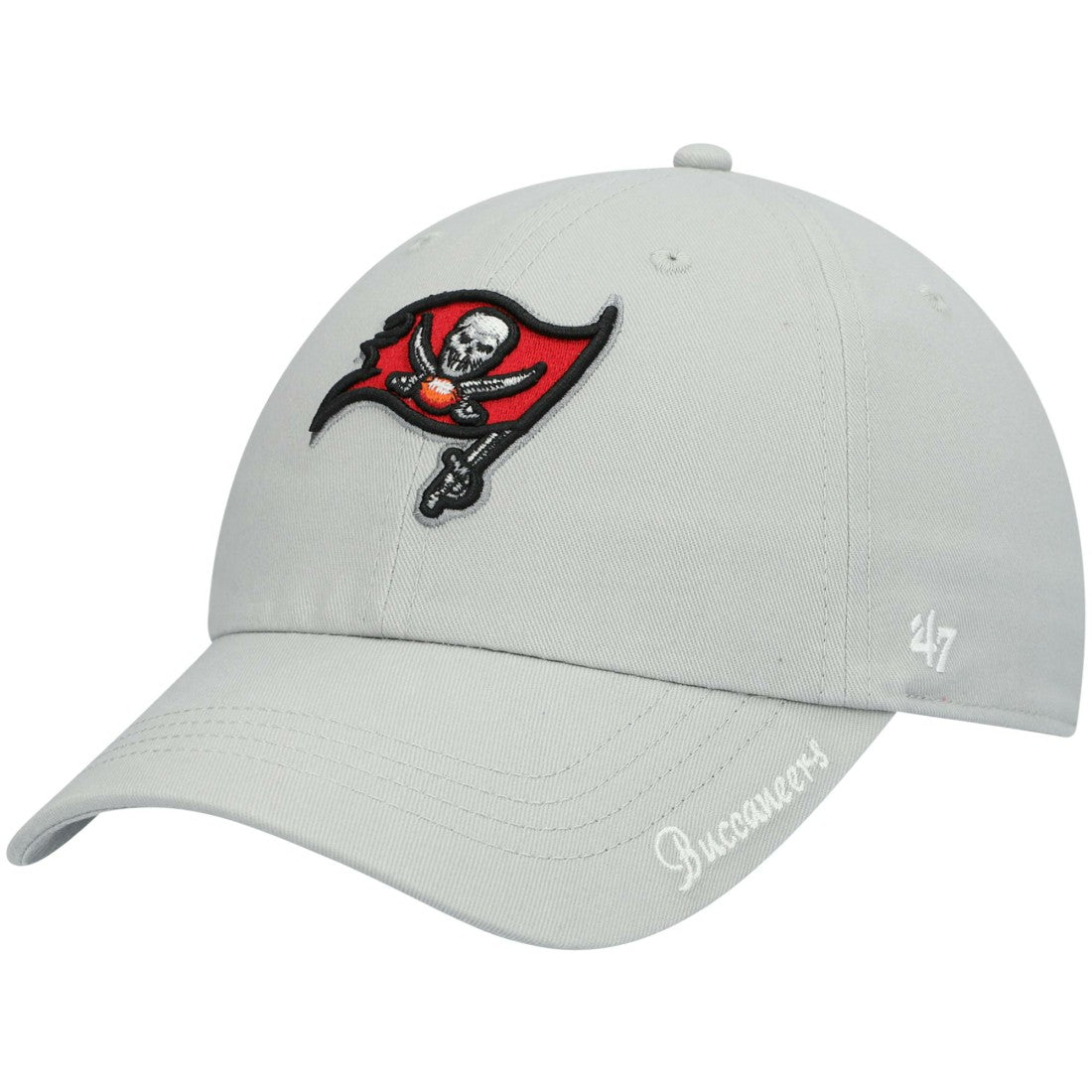 47 brand Tampa Bay Buccaneers '47 Women's Miata Clean Up Primary Adjustable Hat Pewter